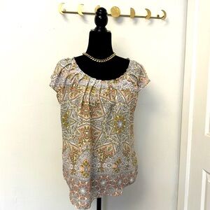 LC Lauren Conrad paisley floral blouse - Medium